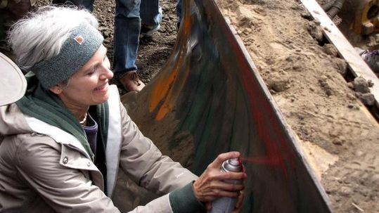 Presidential candidate Jill Stein faces charges at pipeline protest