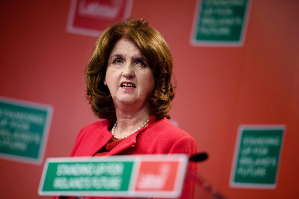 Joan Burton said she believed the government would do nothing more than “pay lip service” to tax justiceLEON NEAL  AFP  GETTY IMAGES