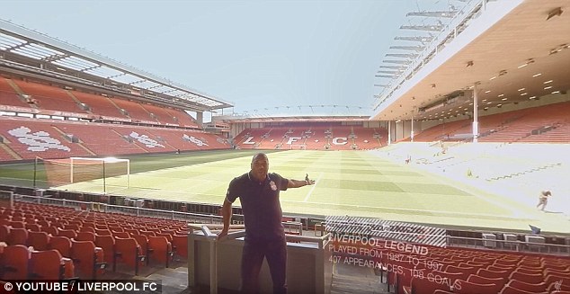 John Barnes welcomes Liverpool fans inside Anfield in the impressive 360 degree video