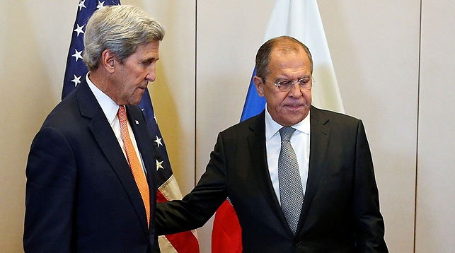 John Kerry and Sergey Lavrov