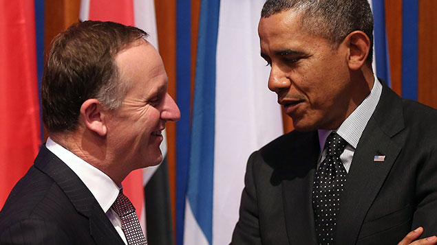 John Key and US President Barack Obama