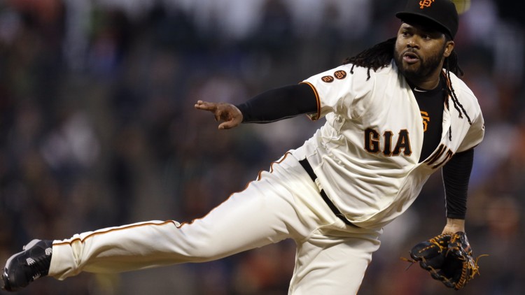 Johnny Cueto pitches 5-hitter Giants beat Cardinals 6-2