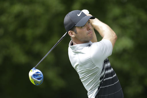 Paul Casey of England watches his drive on the fifth hole during the third round of the BMW Championship golf tournament at Crooked Stick Golf Club in Carmel Ind. Saturday Sept. 10 2016