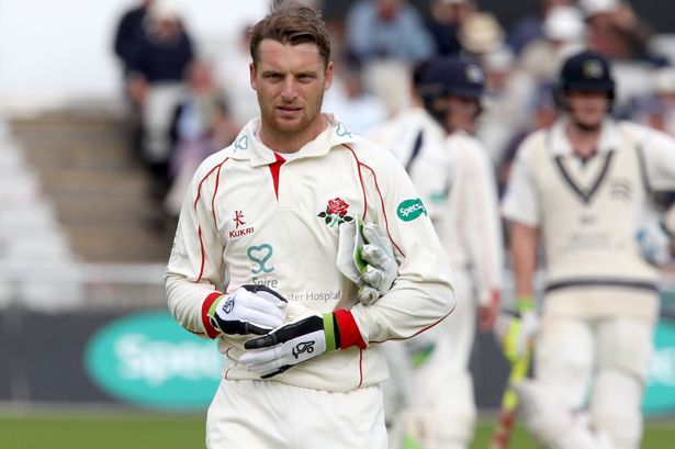 Jos Buttler in action against Middlesex on Monday