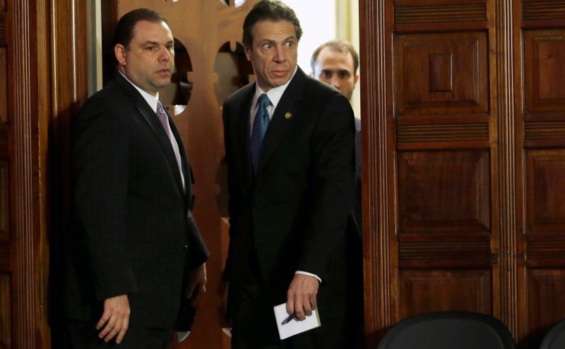 Joseph Percoco and Andrew Cuomo in happier days