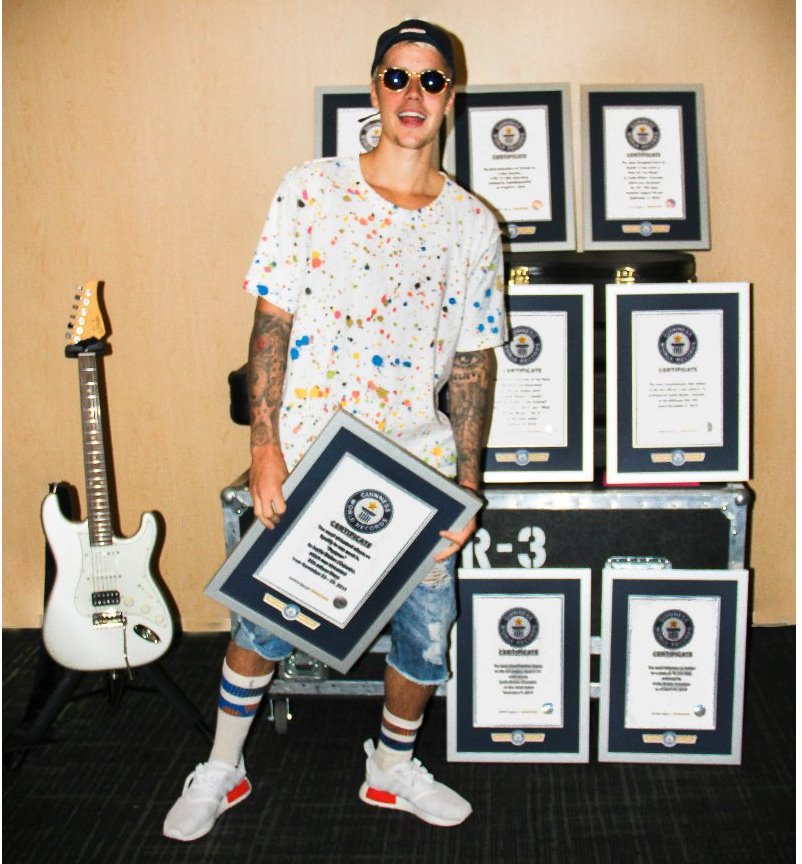 Justin Bieber and his world records