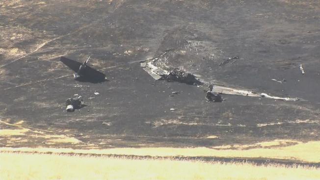 KNVNWreckage from a fatal plane crash involving a U-2 military aircraft in Northern California