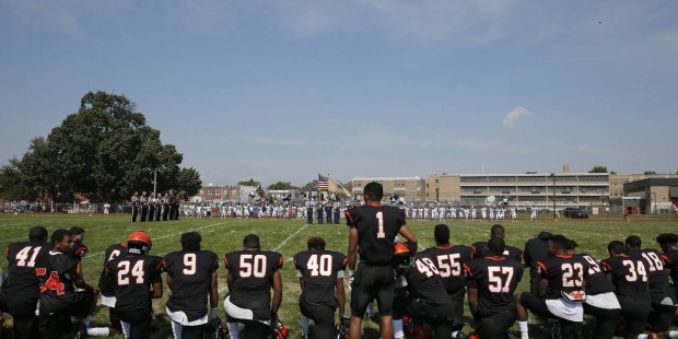 National anthem protests trickling down to high school level