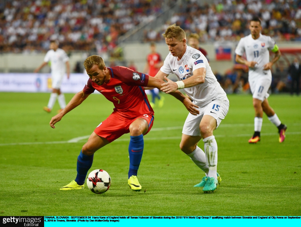 Kane had only three shots against Slovakia all of which were blockedDAN MULLAN  GETTY IMAGES