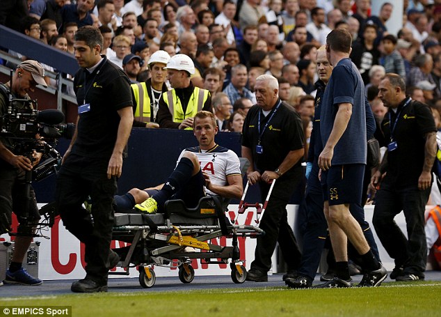 Kane has an ankle ligament injury but no time frame has been put on his return to action