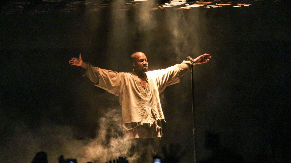 Kanye West performs during FYF Fest on Saturday Aug. 22 2015 in Los Angeles