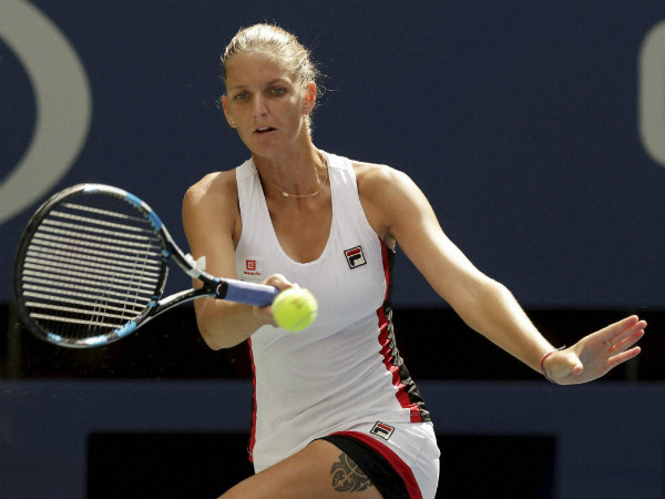 Karolina Pliskova in action at US Open