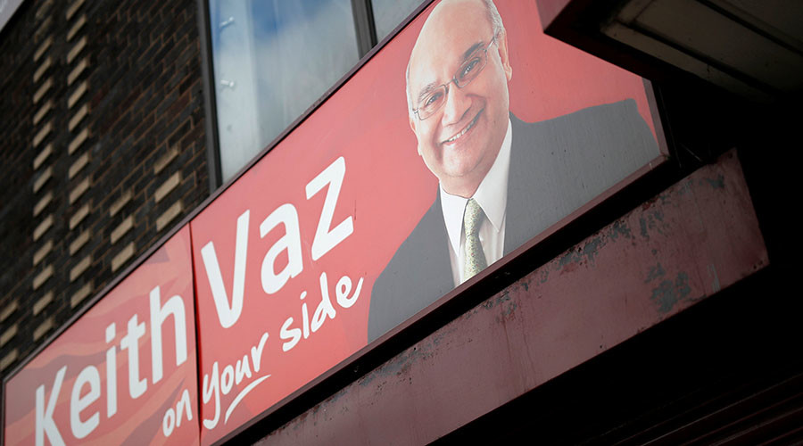 The constituency office of Labour Party MP and chairman of the Home Affairs Select Committee Keith Vaz in Leicester Britain