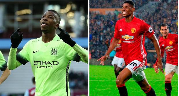 Kelechi Iheanacho and Marcus Rashford