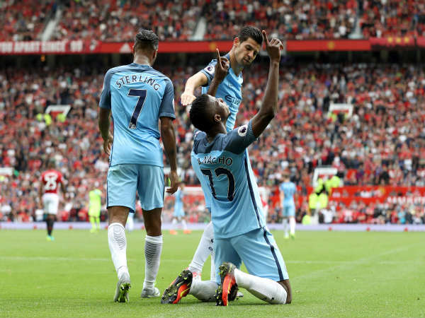 Kelechi Iheanacho celebrates his goal