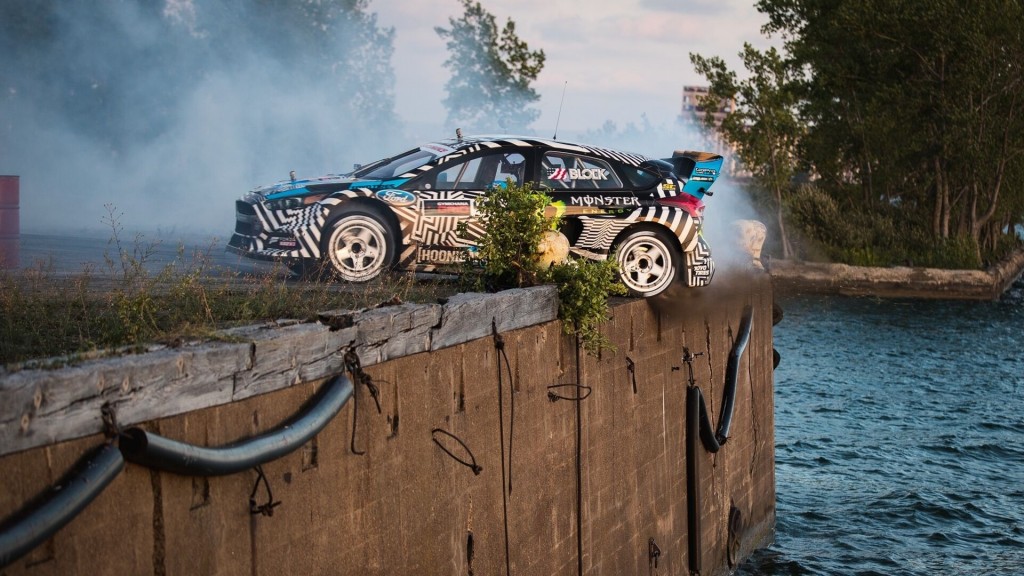 Ken Block’s original Hoonigan Gymkhana 9 titled Raw Industrial Playground image