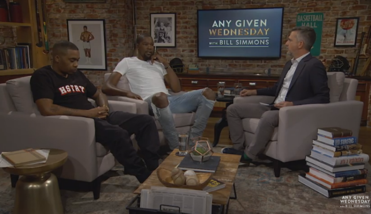 Kevin Durant Sits Down Will Bill Simmons Nas