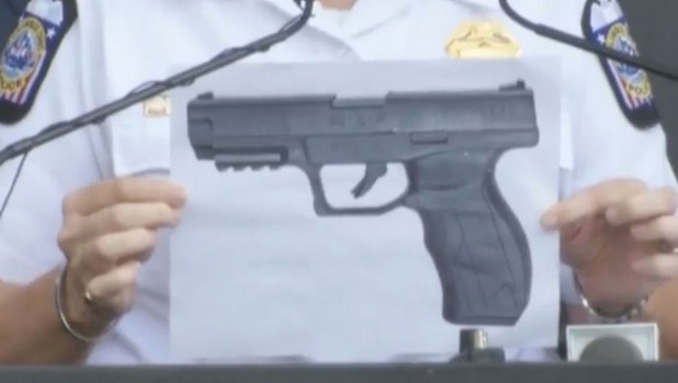 King's BB gun looked'almost identical to the 9-millimetre Glock semi-automatic carried by police