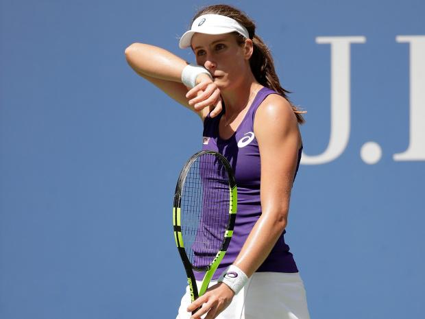 Scary scene at US Open as Johanna Konta collapses during match