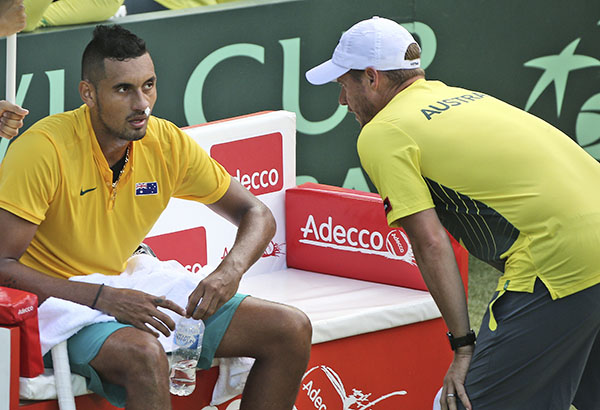 Kyrgios confident of fitness for Slovakia Davis Cup tie