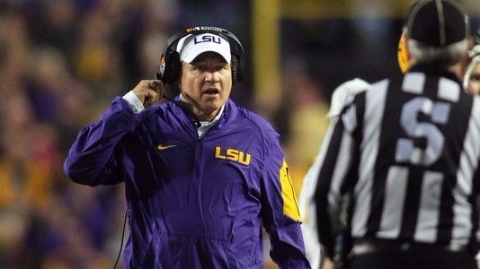 LSU coach Les Miles was fired four games into his 12th season with the school