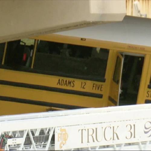 School bus crash at DIA leaves several critically injured