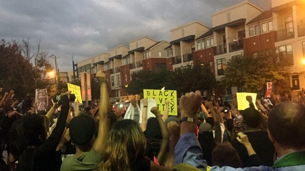 Crowds in Charlotte Wednesday