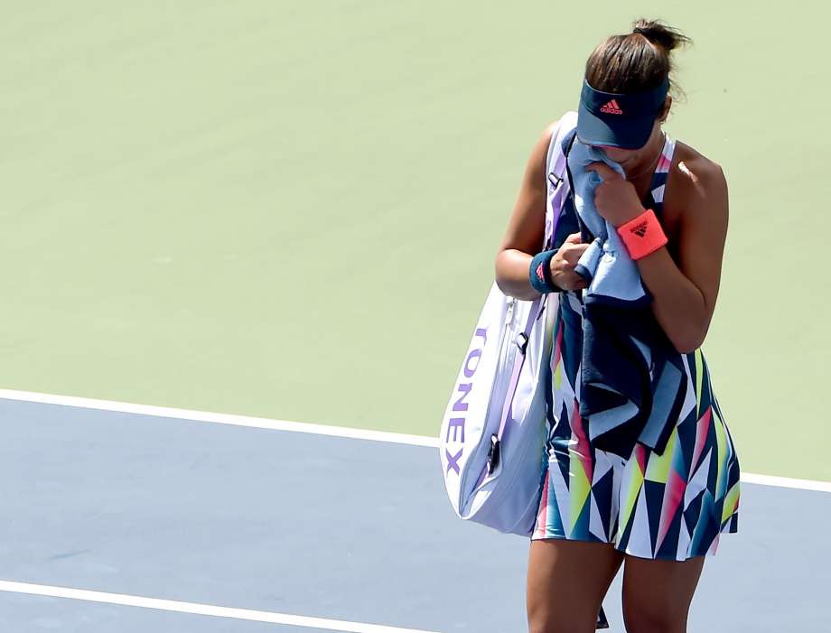 Ana Ivanovic departs after falling to Denisa Allertova in straight sets. Ivanovic had seven double-faults and 41 unforced errors en route to her second straight U.S. Open first-round loss