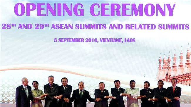 Leaders of Asian nations attend the opening ceremony of ASEAN Summit in Vientiane Laos