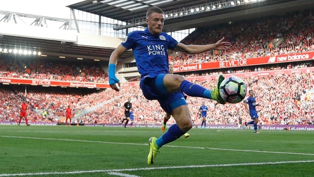 Leicester City's golden boy Jamie Vardy lays down marker before Champions League debut