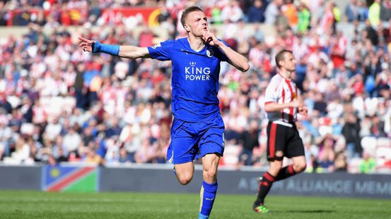 Leicester City striker Jamie Vardy