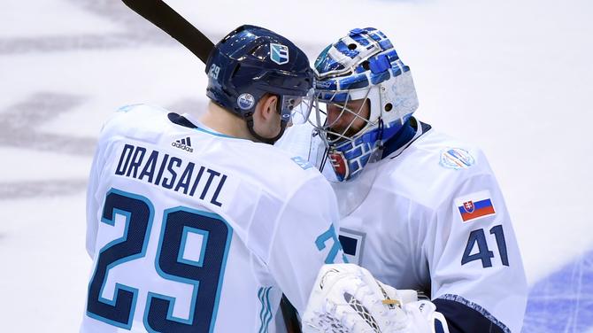 Leon Draisaitl and Jaroslav Halak each had another big game for Team Europe.                     USATSI