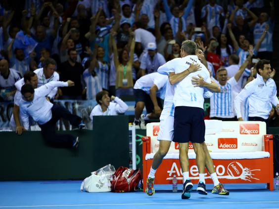 Leonardo Mayer prevailed 4-6 6-3 6-2 6-4