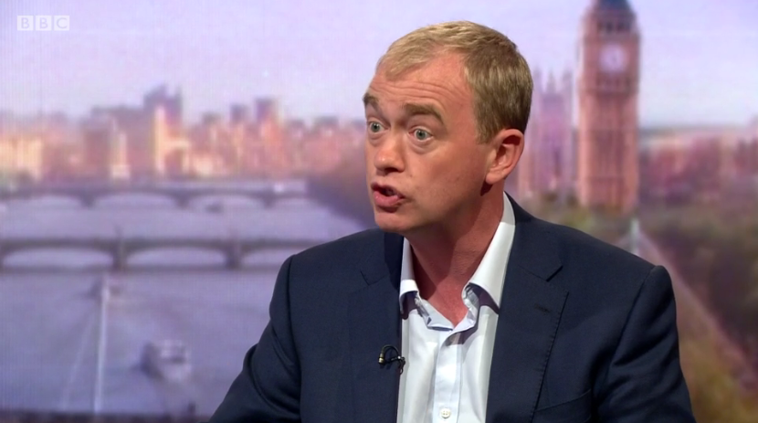 Tim Farron on Andrew Marr show