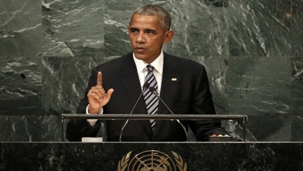 U.S. President Barack Obama addresses the United Nations General Assembly in the Manhattan borough of New York U.S