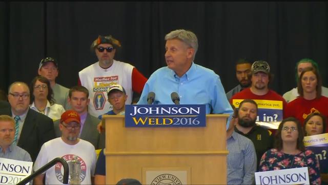 Libertarian candidate Gary Johnson