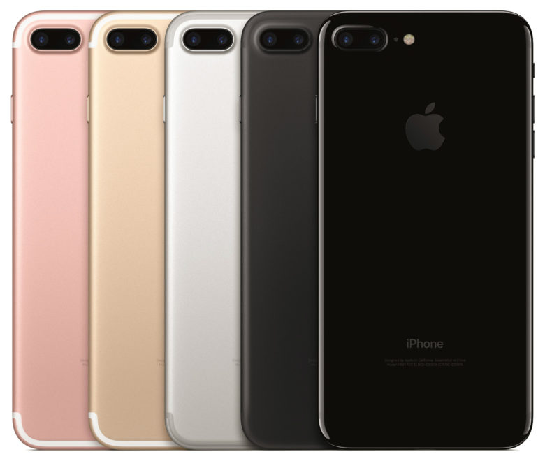 Look at all the pretty colors in the iPhone 7 Plus lineup. Image Apple