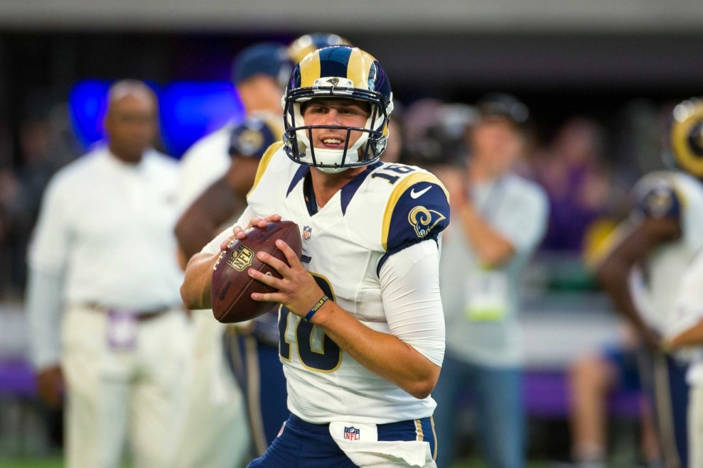 Los Angeles Rams QB Jared Goff- Brad Rempel-USA TODAY Sports