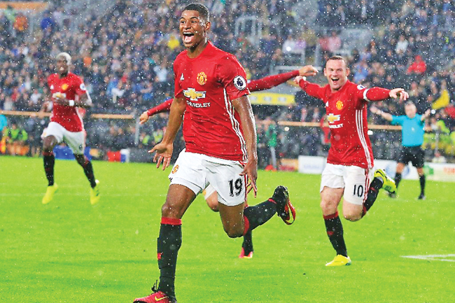 Manchester United manager Jose Mourinho was full of praise for Marcus Rashford after he scored two minutes into stoppage time to give United a 1-0 victory against Hull.- AFP