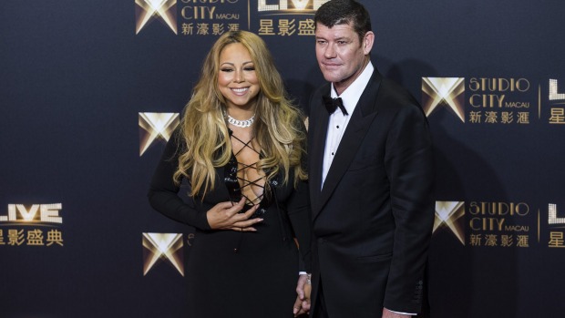 Crown's major owner James Packer with his fiancee pop diva Mariah Carey is betting on a turnaround in the