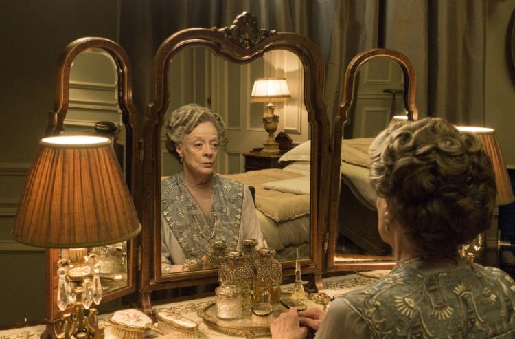 Maggie Smith won an Emmy on Sunday for her role on “Downton Abbey.”