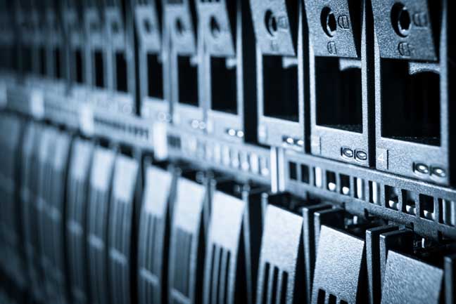 Array in a rack. Image via Shutterstock