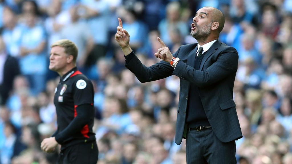 Manager Pep Guardiola insists he is not even thinking about winning trophies at Manchester City yet