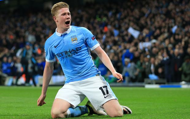 Manchester City midfielder Kevin de Bruyne