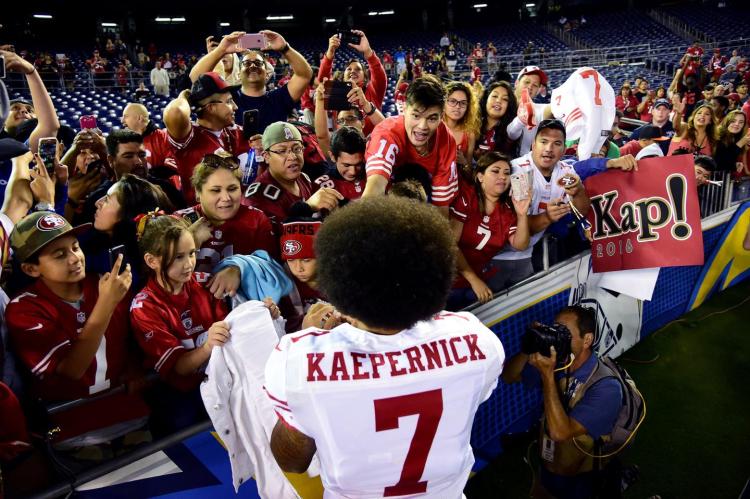 Many people are flocking to buy Colin Kaepernick jerseys