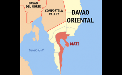 Map of Davao Oriental from