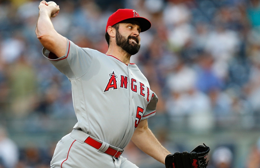 Angels Matt Shoemaker leaves after being hit by line drive