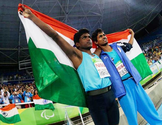 Mariyappan Thangavelu won the gold medal and Varun Singh Bhati clinched bronze in the men’s High Jump T-42 event at the Rio Paralympics on Friday