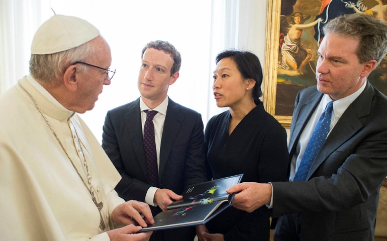 Mark Zuckerberg meets with Pope Francis during Italy trip