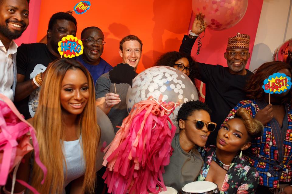 Mark visits Afrinolly studio meets top Nollywood stars